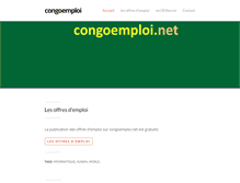 Tablet Screenshot of congoemploi.net